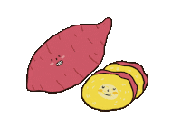 Sweet Potato Food Sticker by cypru55