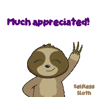 Sloth Appreciate It Sticker by VeeFriends