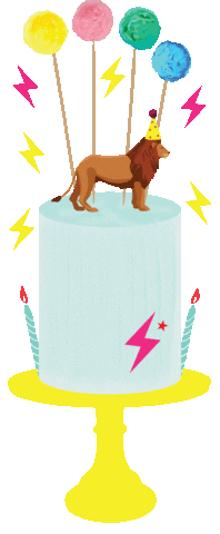 Leo Pompom Sticker by Loome