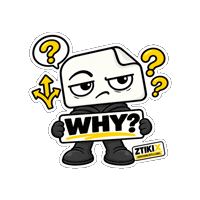 Confused What Happened Sticker by ZTIKIX