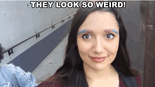 eyebrows on fleek GIF