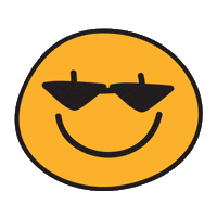 Happy Fun Sticker by Mia Glansie