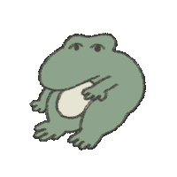 Illustration Frog Sticker