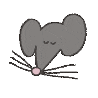 Mouse Looking Sticker by Ado