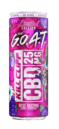 KILLCLIFFLLC goat rotate Energy drink grape Sticker