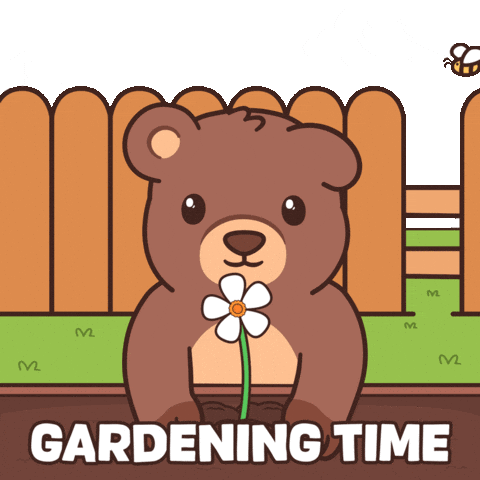 Teddy Bear Flower GIF by BEARISH