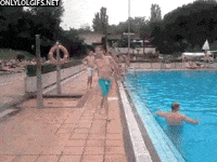 fail swimming pool GIF