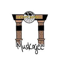 VisitMuskogee park downtown okie muskogee Sticker