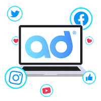 ADMediaSolution instagram youtube marketing twitter Sticker