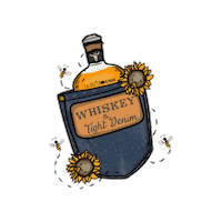Whiskey Sticker by Lil Bee's Bohemian