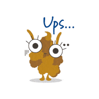 Ups Popo Sticker by Naran Xadul
