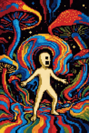Trip Mushroom GIF by The LSD Hotel