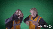 Wizzflix_ dance party dancing green GIF