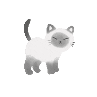 Cats Ginkgo Sticker