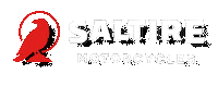 SaltireMotorcycles crow saltire motorcycles saltire motorcycles logo saltire motorcycles white horizontal Sticker