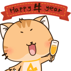 AlphaESS giphyupload cat cheers kitty Sticker