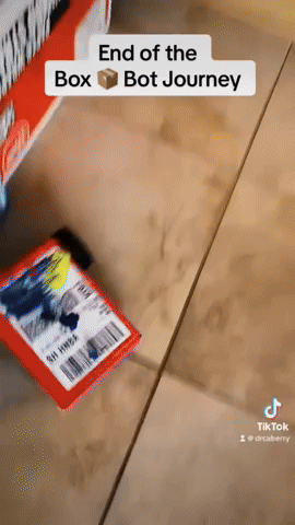 Box Bot Avoids Obstacles