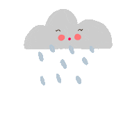 day rain Sticker by Dita W. Yolashasanti