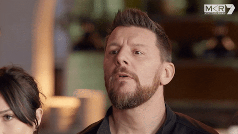 Surprised Shock GIF by My Kitchen Rules