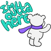 kaustubhadhav fun run scared bear Sticker