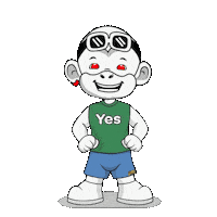 Yep Yes Sticker by Zhot