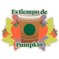 Pumpkin Sticker by StarbucksMex