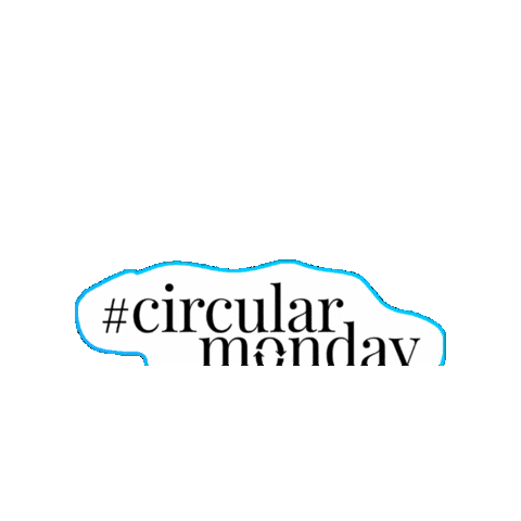 CircularMonday giphygifmaker logo eco recycle Sticker
