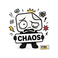 Total Chaos Wtf Sticker by ZTIKIX
