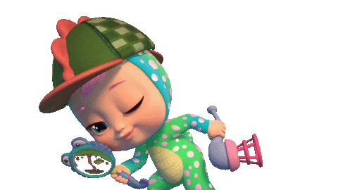 3D Baby Sticker by Kitoons