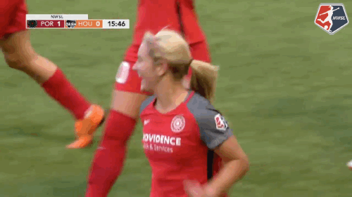 lindsey horan celebration GIF by National Women's Soccer League