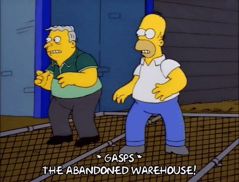 homer simpson larry burns GIF