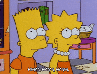 lisa simpson bart simspon GIF