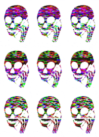 Call Me Hello Sticker by SKULLPHONE