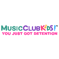 MusicClubKids mck musicclubkids music club kids you just got detention Sticker