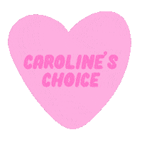 Heart Pink Sticker by Caroline's Choice
