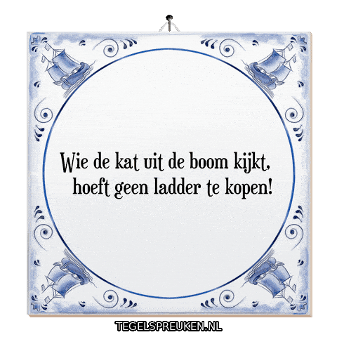 Rust Spreuk Sticker by Tegelspreuken.nl