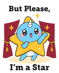 Star Cute Unicorn Sticker by Naru Naru