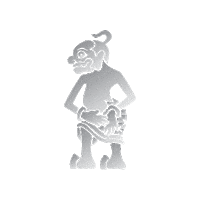 WarungMJS mjs wayang semar bagong Sticker