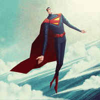 moncayo relax fly sky superhero GIF