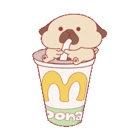 Mcdonalds Drinking Sticker
