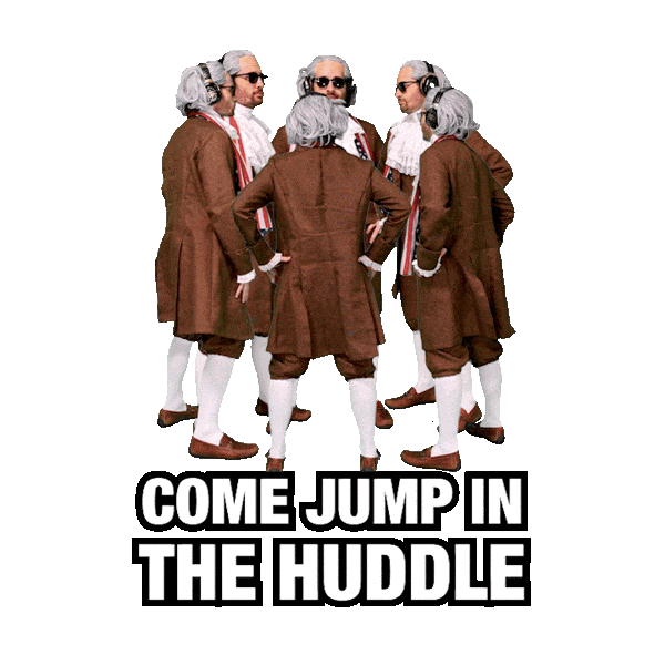 Teams Huddle Up Sticker