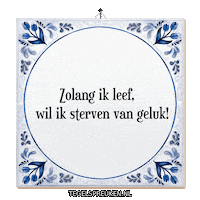 Hoop Geluk Sticker by Tegelspreuken.nl