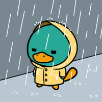 Sad Rain GIF by Critters Quest