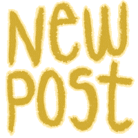 JuliaRTurano new new post post yellow Sticker