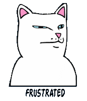 RIPNDIP_CAT alien frustrated disgusted mms Sticker