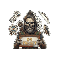 Halloween Skull Sticker