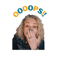 Oeps Wtf Sticker by De Conceptenbakkerij