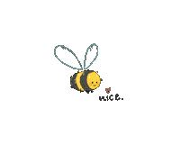 Bee Sticker by doodleanni