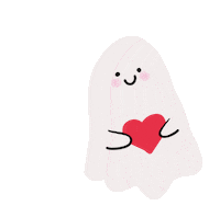 Boo Cute Ghost Sticker