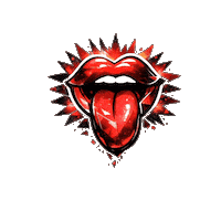 Rock Lips Sticker